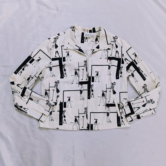 Tail Jackets & Blazers - Vintage Tail Parisian Style Zip Up Jacket Size Medium